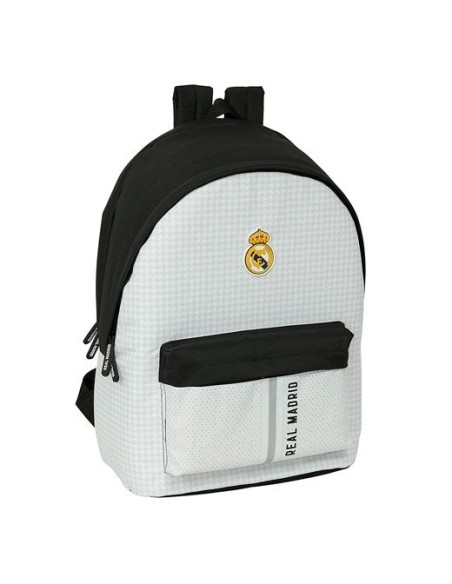 SAFTA MOCHILA DOBLE PARA PORTATIL 15,6+USB REAL MADRID 1ª EQUIP. 24/25